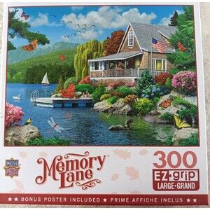 Lakeside Memories 300 EZ Grip Large Piece Jigsaw Puzzle by Master Pieces
